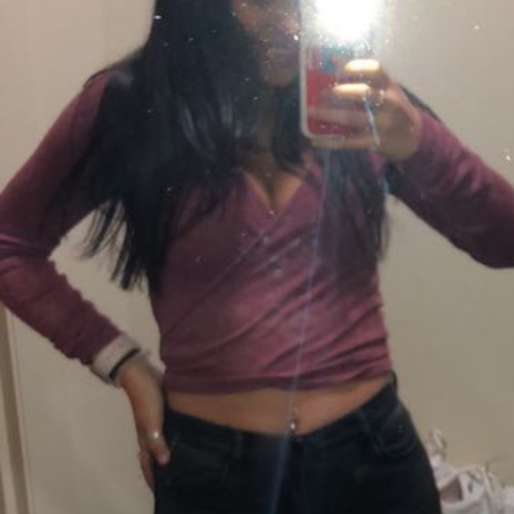 Forever 21 red/pink wrap top
